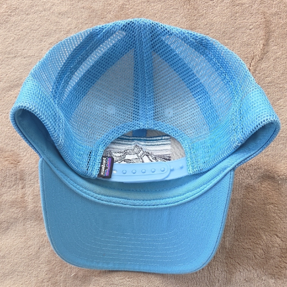 Patagonia Light Blue and White Cap - Picture 3 of 3